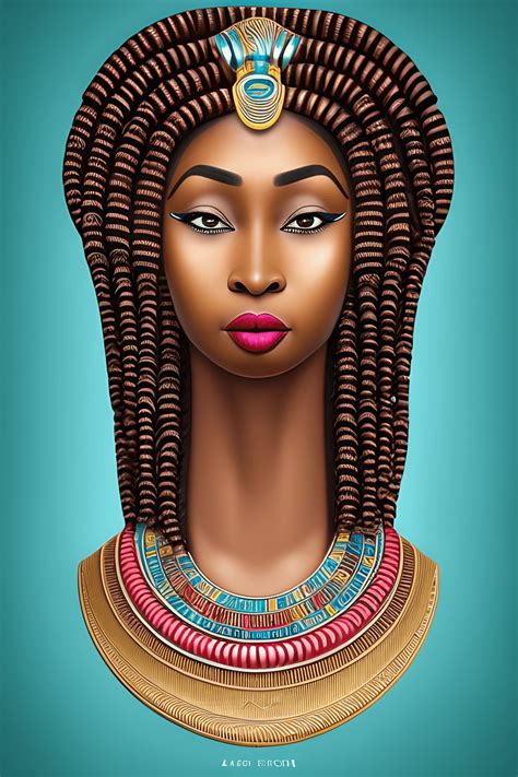 intricately rendered 3d hyperrealistic african egyptian cleopatra queen