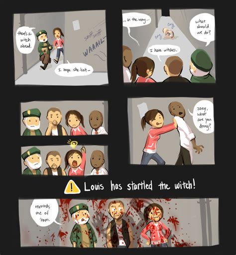L4d Louis And Teh Witch By Justduet On Deviantart