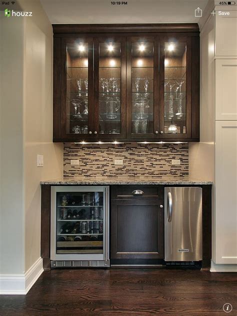 bar cabinet  wine fridge ideas  foter   contemporary kitchen remodel bar