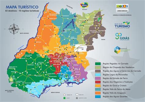 mapa turistico de goias