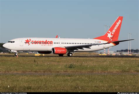 tc  corendon airlines boeing  shwl photo  thom luttenberg id  planespottersnet