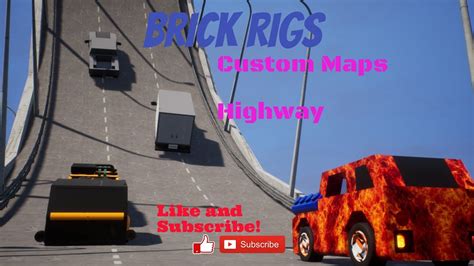 brick rigs custom maps highway race youtube