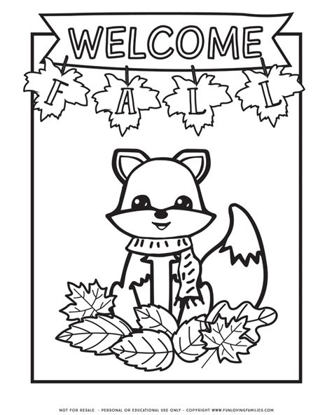 fall printables coloring pages