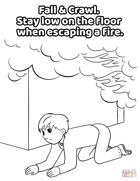 excellent photo  fire safety coloring pages birijuscom
