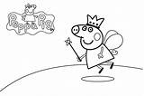 Peppa Pig Coloring Pages Pa Fairy sketch template