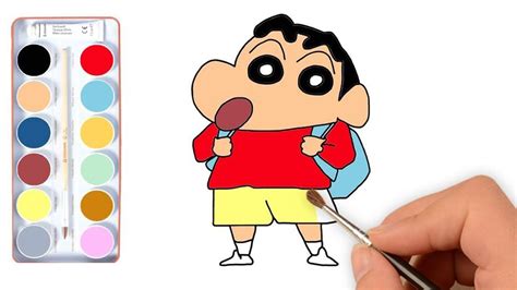 hướng dẫn vẽ shin cậu bé bút chì dạy vẽ và tô màu cho trẻ em bút chì trẻ em ems