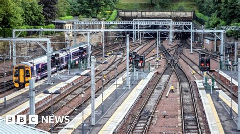 naked man on tracks causes edinburgh rail disruption bbc news