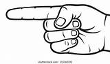 Pointing Hand Shutterstock Drawing Wall sketch template