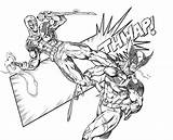 Deadpool Wolverine Coloring Kleurplaat sketch template