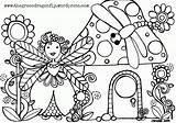 Coloring Fairy Pages House Garden Dragonfly Printable Kids Sheets Colouring Getcolorings Color Adults Embroidery Comments Getdrawings Print Books sketch template