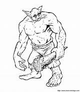Ogre Coloring Characters Kb sketch template