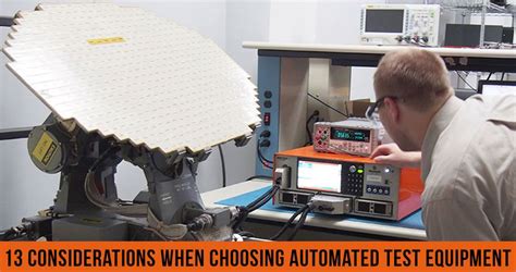 considerations  choosing automated test equipment