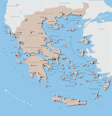 griechenland karte inseln
