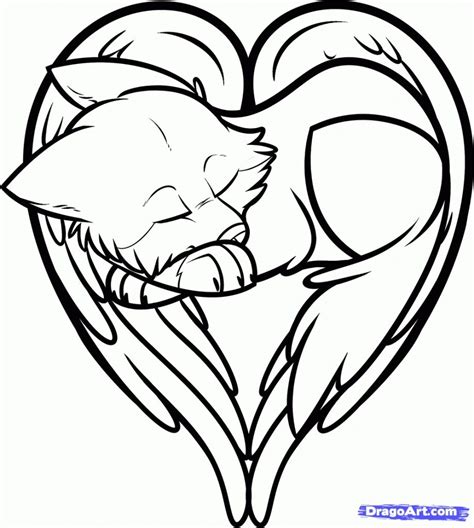 chibi wolf coloring page clipart