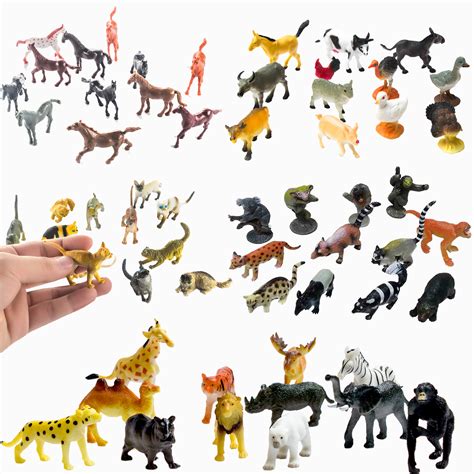 fun central bc  packs assorted animal party pack plastic animal