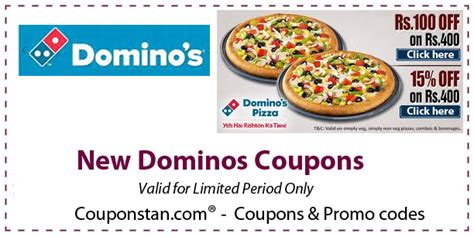 dominos coupons promo code offers  deals