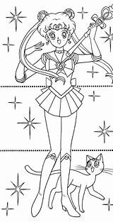 Sailor Matsuri Sailormoon Tsuki sketch template