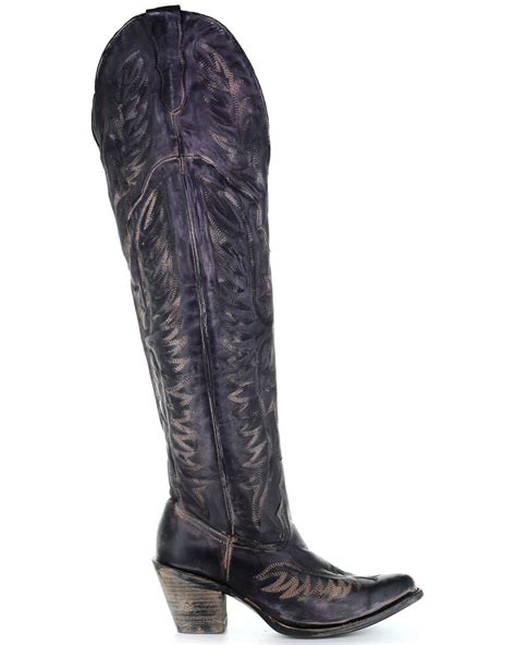 corral women s black embroidery tall western boots snip toe boot barn