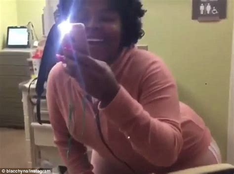 blac chyna seen for first time with newborn daughter dream in snapchat selfie daily mail online