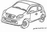 Mewarnai Brio Toyota Avanza Satya Sketsa Transportasi Alat Lomba Latihan Mengikuti Kunjungi Gambarmewarnai Disimpan sketch template