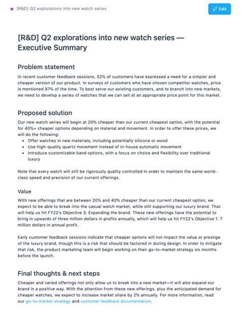 executive summary examples tips  write