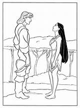 Pocahontas Disney sketch template