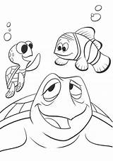 Nemo Squirt Marlin sketch template