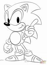 Sonic Coloring Pages Hedgehog Tails Library Clipart sketch template