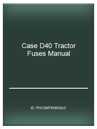 full  case  tractor fuses manual telegraph
