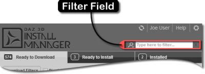 filter field documentation center