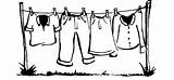 Clothes Line Washing Clipart Clothesline Drawing Clip Cliparts Drawings Cartoon Laundry Clothing Colouring Shirt Land Living Put Clipground Library Getdrawings sketch template