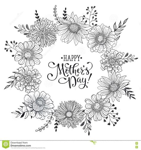 mother  day card stock vector illustration  invitation