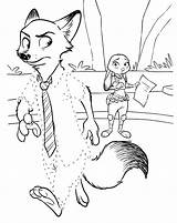 Zootopia Coloring Kolorowanki Dzieci Bestcoloringpagesforkids sketch template