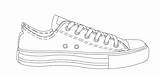 Converse Shoe Drawing Sketch Shoes Drawings Easy Contour Technical Sneakers Step Sketches Vector Paintingvalley Own Favorite sketch template