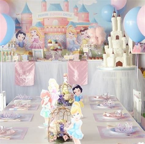 decoracion mesa principal baby shower nina princesa decoromah