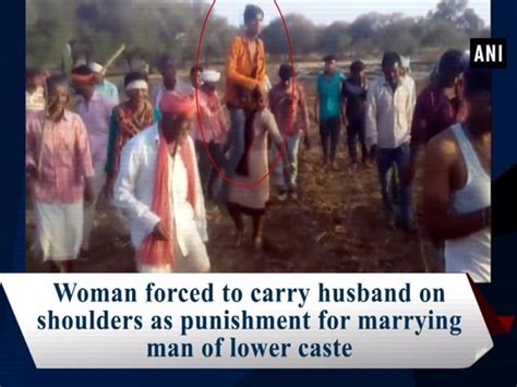 woman forced to carry husband on shoulders as punishment for marrying