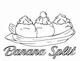 Banana Split Coloring Pages Splits Colouring Color Print Search Again Bar Case Looking Don Use Find Top Template sketch template