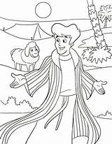 Coloring Coat Joseph Many Colors Pages Bible His Dreamer School Color Google Para Jose Sold Brothers Kids Tunica Sunday Josephs sketch template