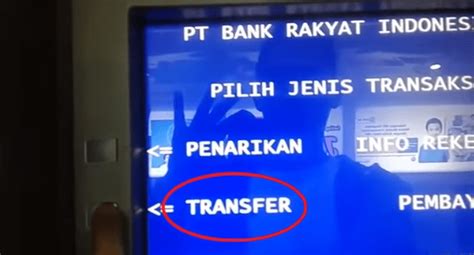 transfer uang lewat atm bri infoperbankancom