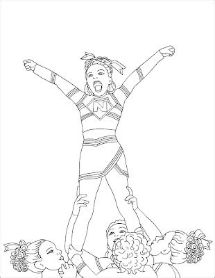nicoles  coloring pages cheerleading coloring pages