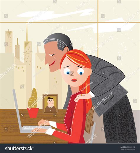 sexual harassment in workplace stock vector 529585192 shutterstock