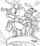 Pooh Coloring Pages Winnie Friends Colouring Do Bear Clipart Baby Library Balloon Popular Caderno Ursinho Capas Cute sketch template