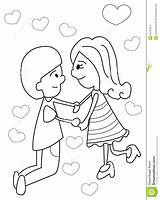 Holding Hands Coloring Kids Pages Getcolorings Cartoon Beautiful sketch template