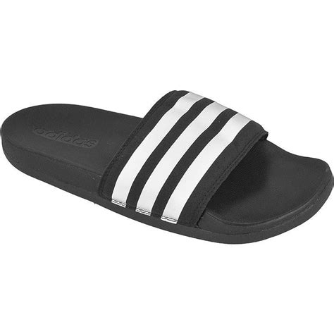 womens slippers adidas adilette cloudfoam ultra stripes    beach swimwear
