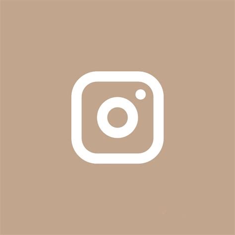 light brown instagram icon