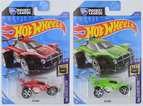 Hot Wheels Screen Time 2020 Rocket League Octane 8 10 Red And Green Ebay