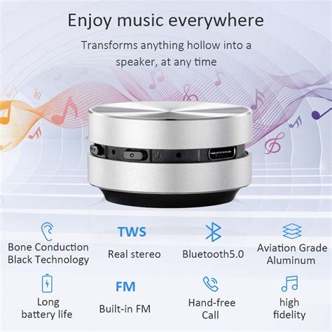 adeptsound bone conduction speakers 1 pack wirelessly bt speaker bone