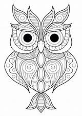 Automne Hibou Adultes Forêt Facile Dautomne sketch template