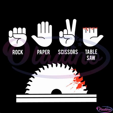 Rock Paper Scissors Table Saw Svg Digital File Png Cutting Printable