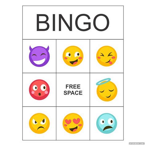 emotions bingo printable game gridgitcom